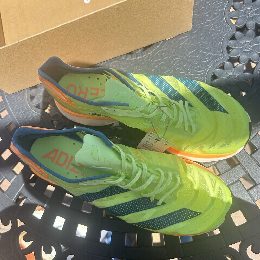 Adidas Adizero Adios Pro 2 Pulse Lime Flash Orange Men's Shoes GX3124 Size 12